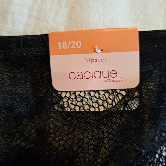 Cacique women's bra 38C hipster 18/20 both NWT, black & pink animal print - Picture 2 of 7